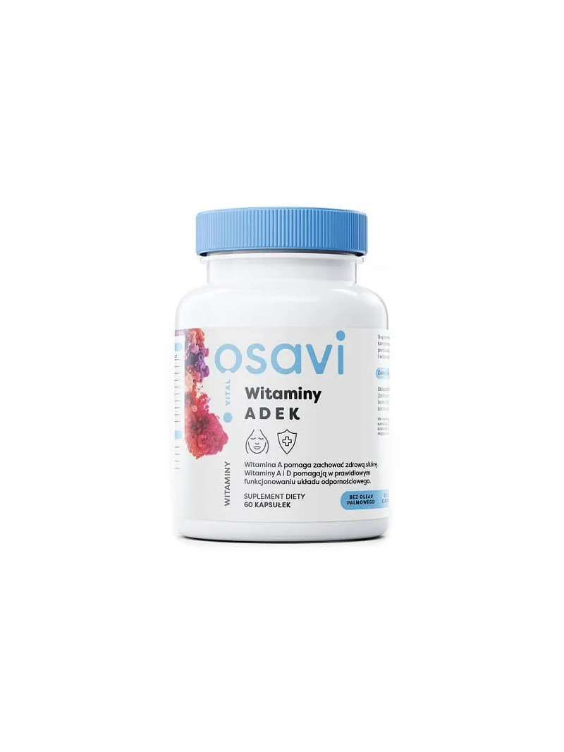 OSAVI Vitamíny ADEK (vitamín A, D, E, K) 60 gélových kapsúl