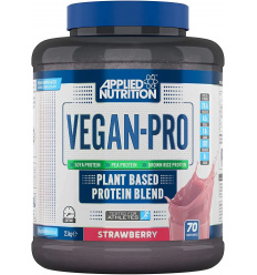 APLIKOVANÁ VÝŽIVA Vegan Pro - Zmes rastlinných bielkovín (Vegan Protein - Testované pre športovcov) 2,1 kg Jahoda