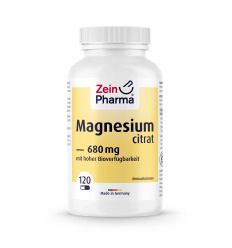 ZEIN PHARMA Magnéziumcitrát 680 mg (magnézium citrát) 120 vegánskych kapsúl