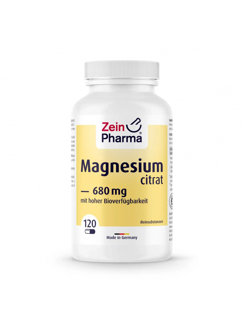 ZEIN PHARMA Magnéziumcitrát 680 mg (magnézium citrát) 120 vegánskych kapsúl