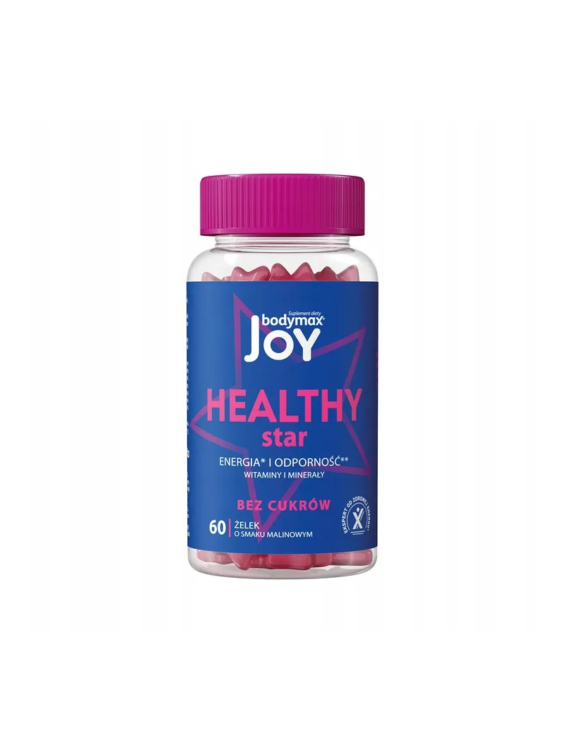 BODYMAX Joy Healthy Star 60 malinových želé