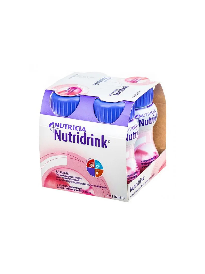 NUTRIDRINK (Special Purpose Food) 4x125ml s príchuťou Jahoda