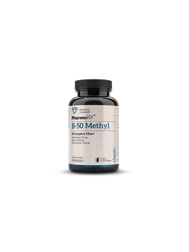 PHARMOVIT B-50 Methyl B-Complex Max+ 120 kapsúl