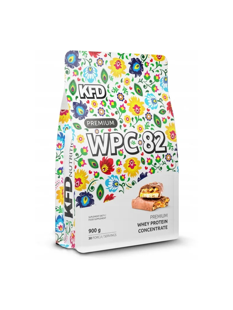 KFD Premium XXL WPC 82 (srvátkový proteínový koncentrát) 900g karamelovo-orechová tyčinka