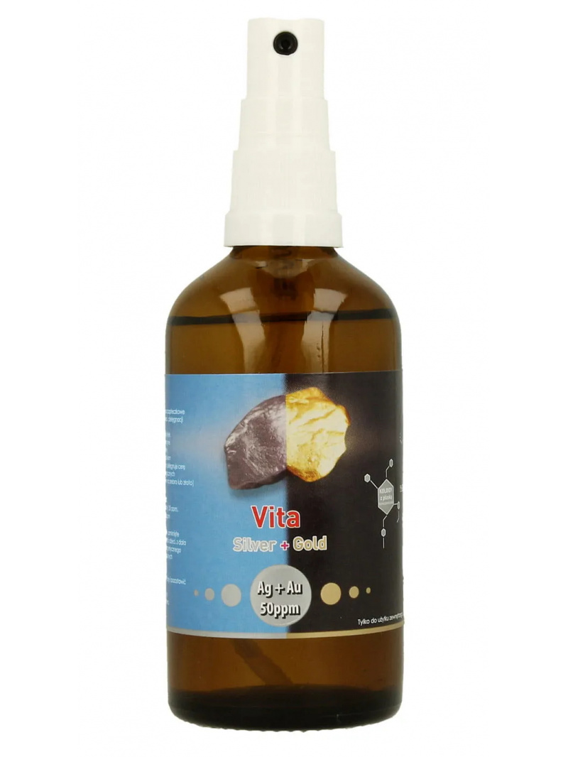 VITACOLLOIDS Vita Silver + Gold Ag + Au 50 ppm (neiónové striebro a koloidné zlato v spreji) 100 ml