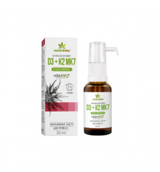 KONOPNÉ Vitamín D3 + K2 MK7 (v bio konopnom oleji) 30ml