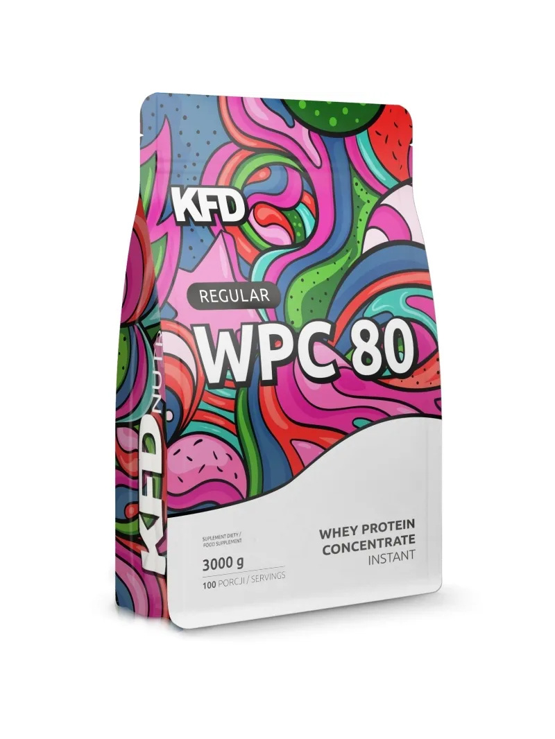 KFD Regular + WPC 80 (srvátkový proteínový koncentrát 3000 g vanilková zmrzlina