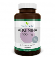 MEDVERITA Arginina L-arginín 500 mg 100 kapsúl