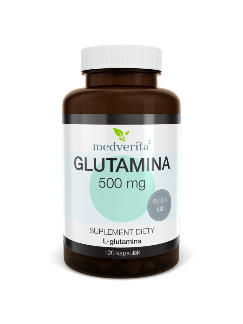 MEDVERITA Glutamín L-glutamín FCC 500 mg 120 kapsúl