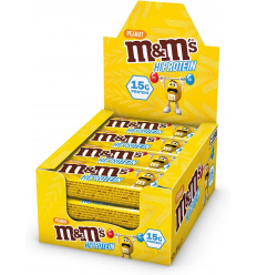 M&Ms Hi Protein Bar 12 x 51 g Arašidy