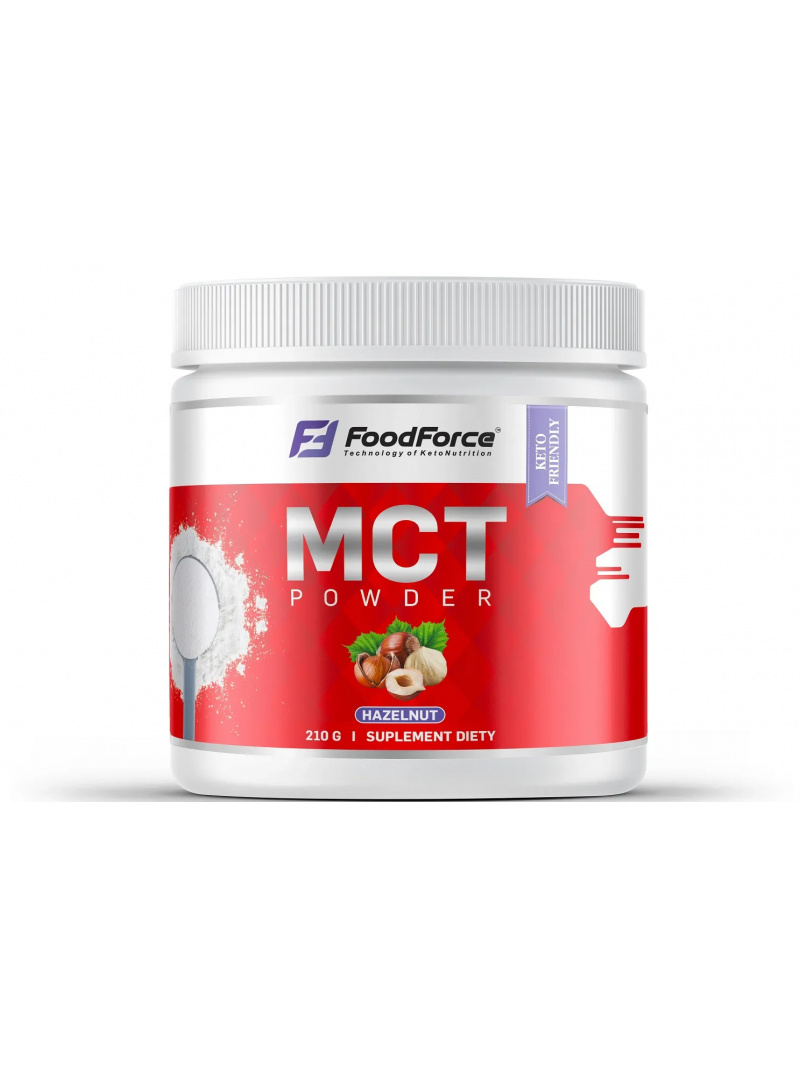 FOOD FORCE MCT Oil Powder 210g Lieskový orech