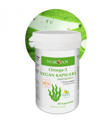 NORSAN Omega-3 Vegan (olej z morských rias) 80 kapsúl