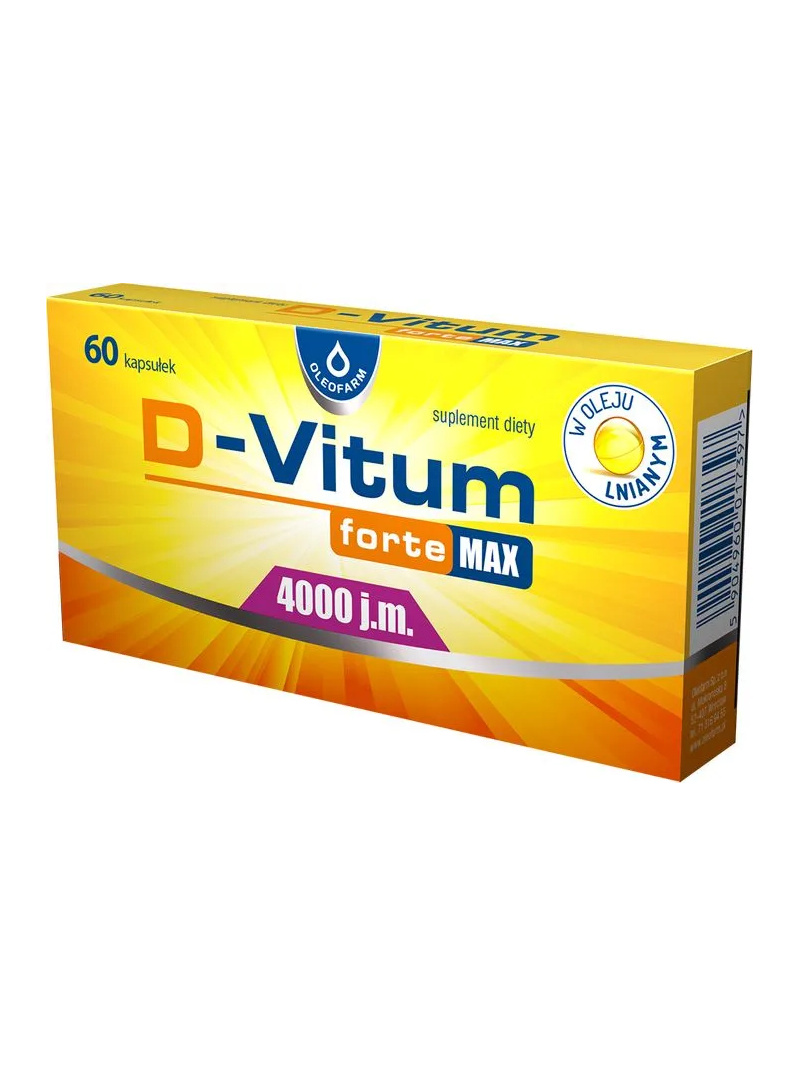 D-VITUM FORTE MAX 4000 IU (omega-3, vitamín D3) 60 kapsúl