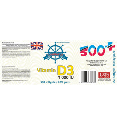 NAVIGATOR Vitamín D3 4 000 IU 550 gélových kapsúl