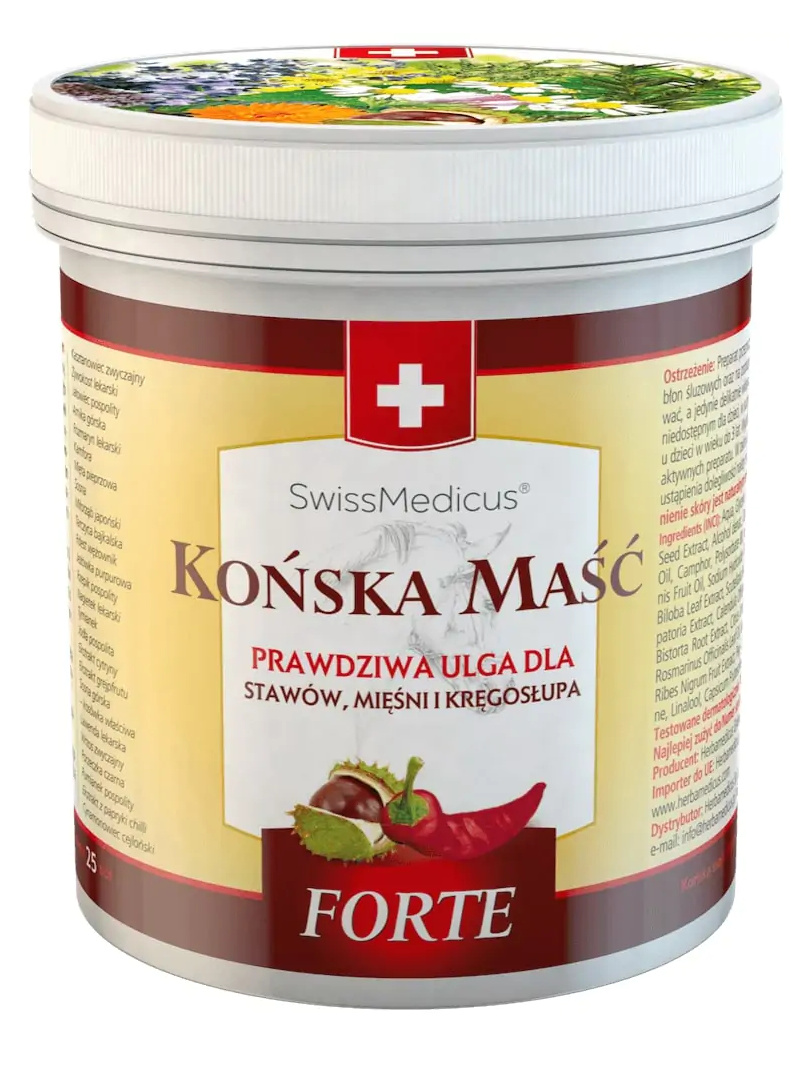 SWISS MEDICUS Forte konská hrejivá masť 500ml