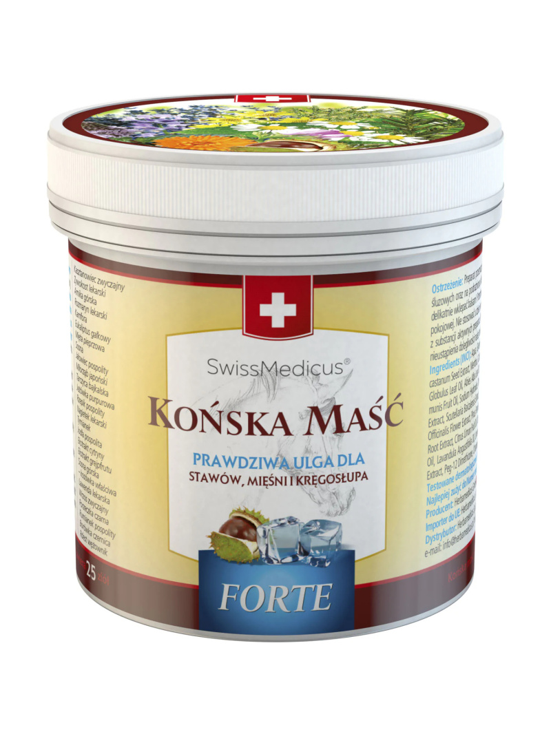 SWISS MEDICUS Forte konská chladivá masť 250ml