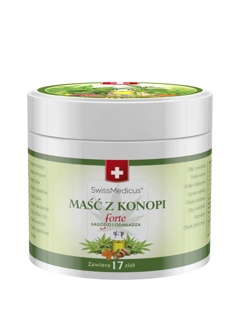 SWISS MEDICUS Forte konopná masť (upokojuje a omladzuje) 50ml