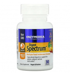 ENZYMEDICA Digest Spectrum™ (pre potravinovú intoleranciu) 30 kapsúl