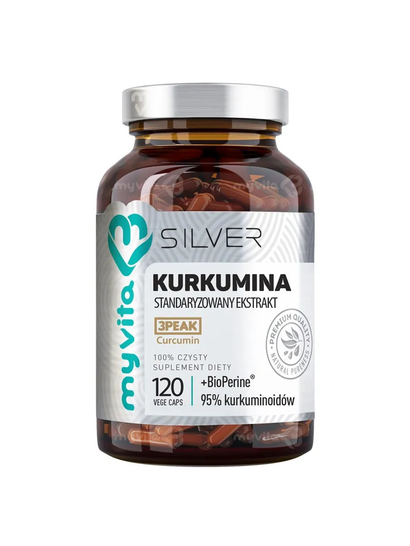 MYVITA Strieborný kurkumín (antioxidácia) 120 kapsúl