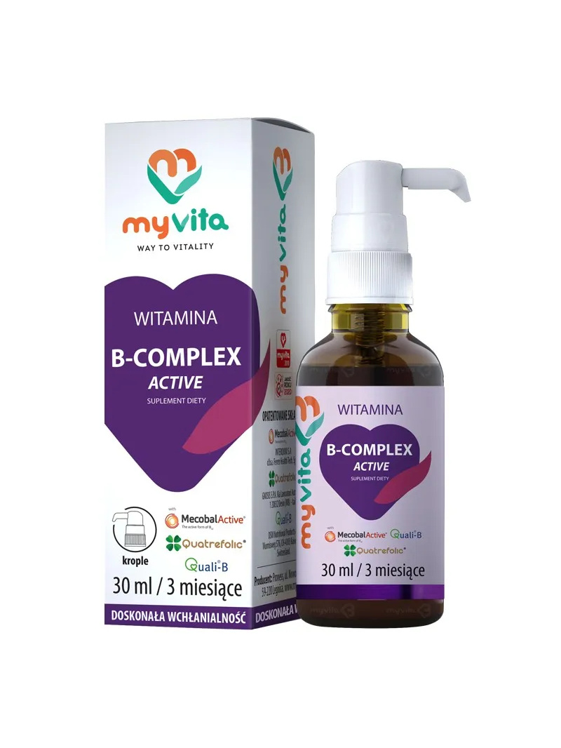 MYVITA Vitamín B-komplex (vitamíny B) 30 ml