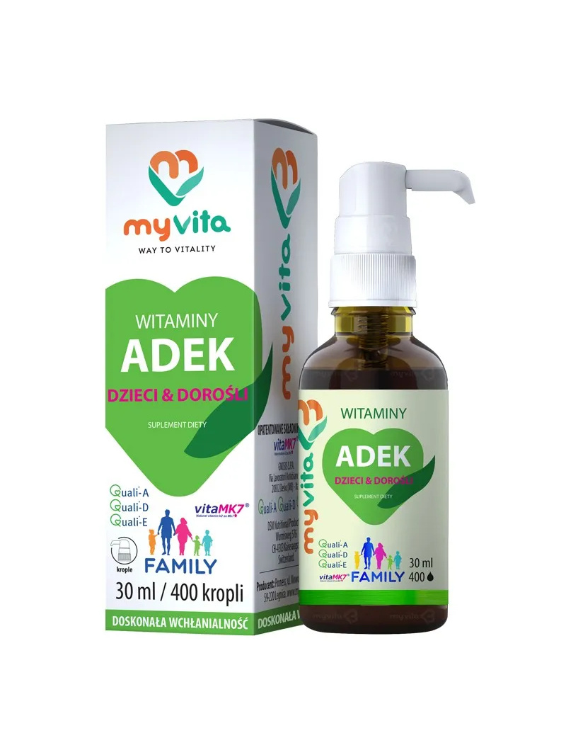 MYVITA Vitamín ADEK FAMILY (v olivovom oleji) 30 ml