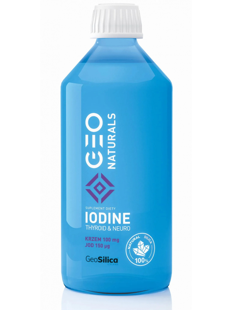 GEONATURALS Jód kremičitý (kremík 100 mg, jód 150 mcg) 500 ml