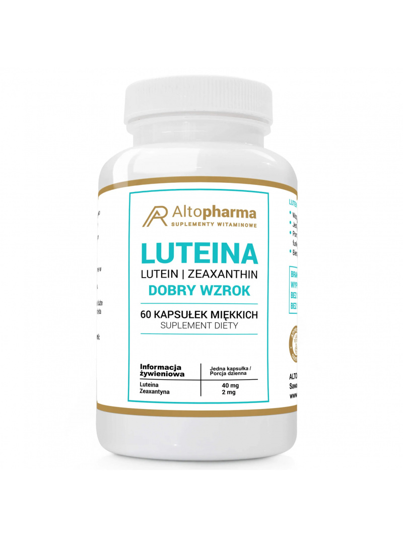 ALTO PHARMA Luteín 40 mg (podpora a ochrana zraku) 60 mäkkých kapsúl