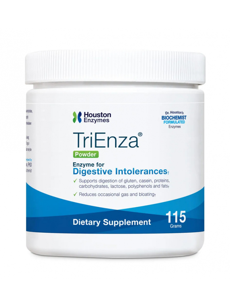 Houston Enzymes TriEnza Powder (tráviace enzýmy, potravinová intolerancia) 115g