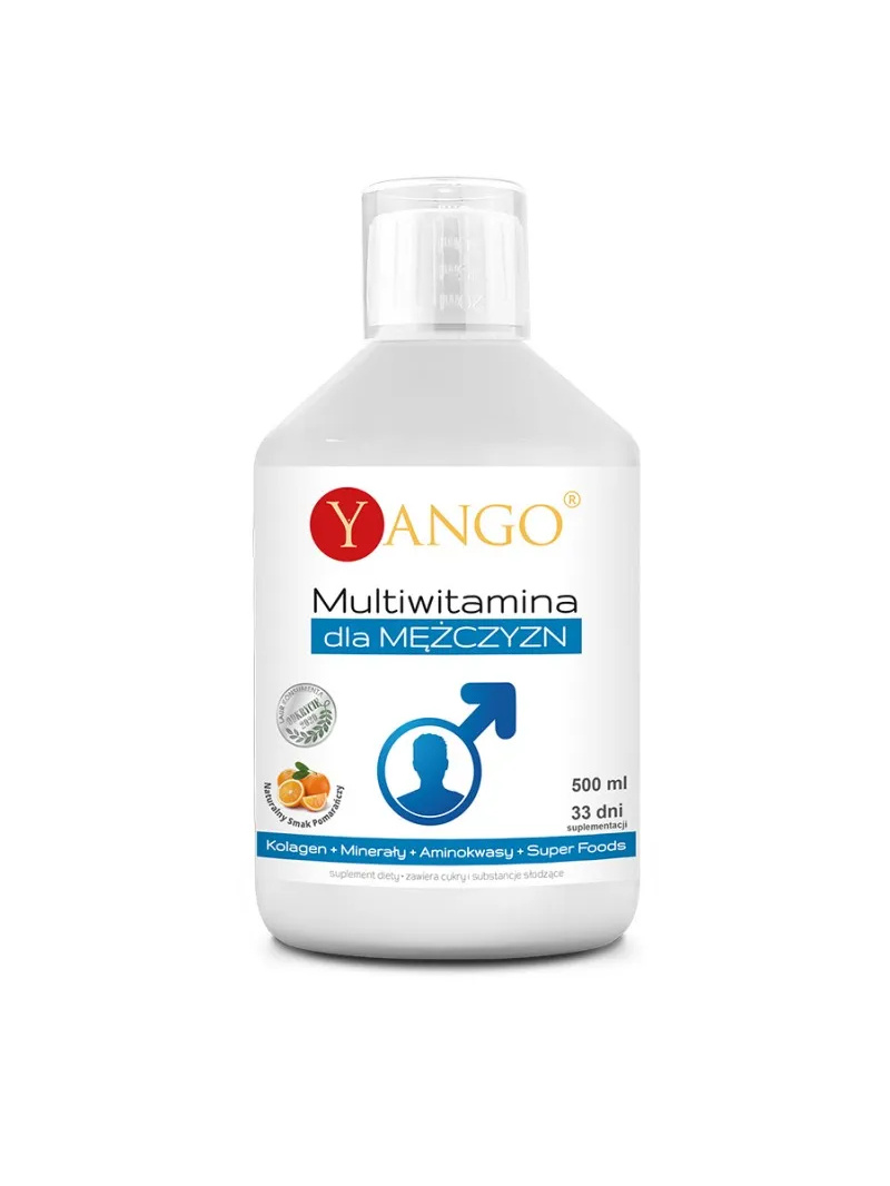 YANGO Multivitamín pre mužov 500ml Pomaranč