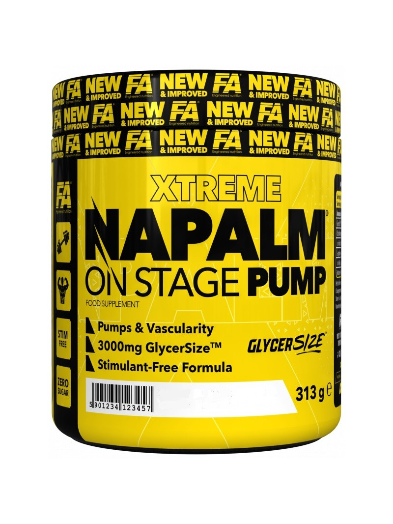 Fitness Authority Napalm On Stage Pump, mango-citrón pred tréningom - 313 g