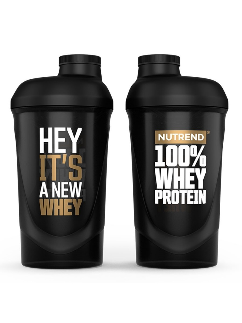 Šejker Nutrend 100% Whey black - 600 ml