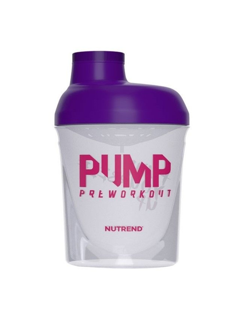 Nutrend Mini Shaker PUMP fialový - 300 ml