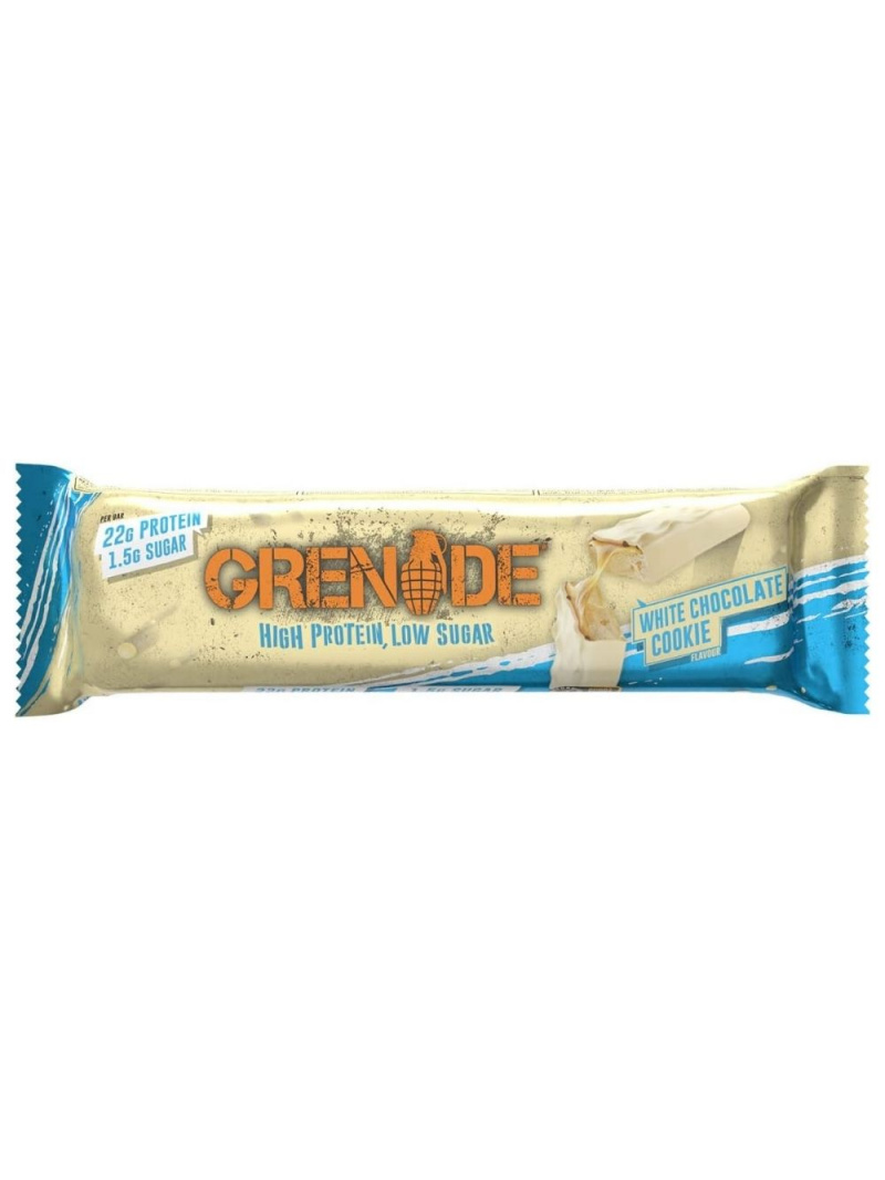 Grenade Protein bar, cookie s bielou čokoládou - 60 g