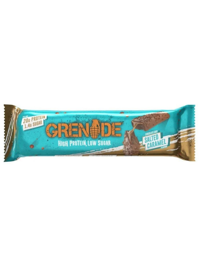 Grenade Protein bar, čokoládové lupienky so slaným karamelom - 60 g