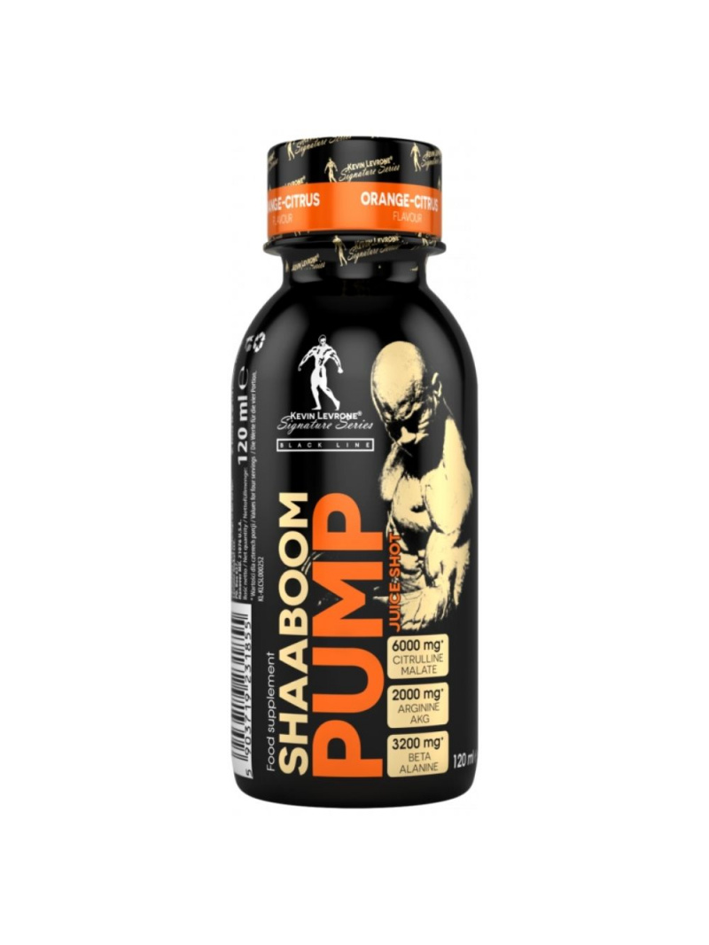 Levrone Shaaboom Pump Juice Shot predtréningový pomarančovo-citrusový - 120 ml