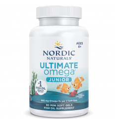 Nordic Naturals Ultimate Omega JR 680 mg jahoda - 90 kapsúl