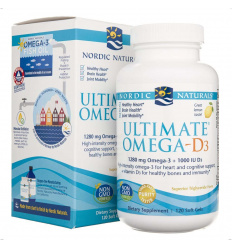 Nordic Naturals Ultimate Omega-D3 - 120 kapsúl